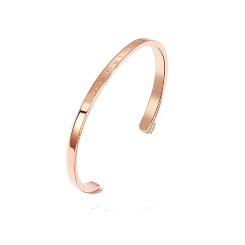 Bracelet de lettrage d\'ouverture en acier inoxydable